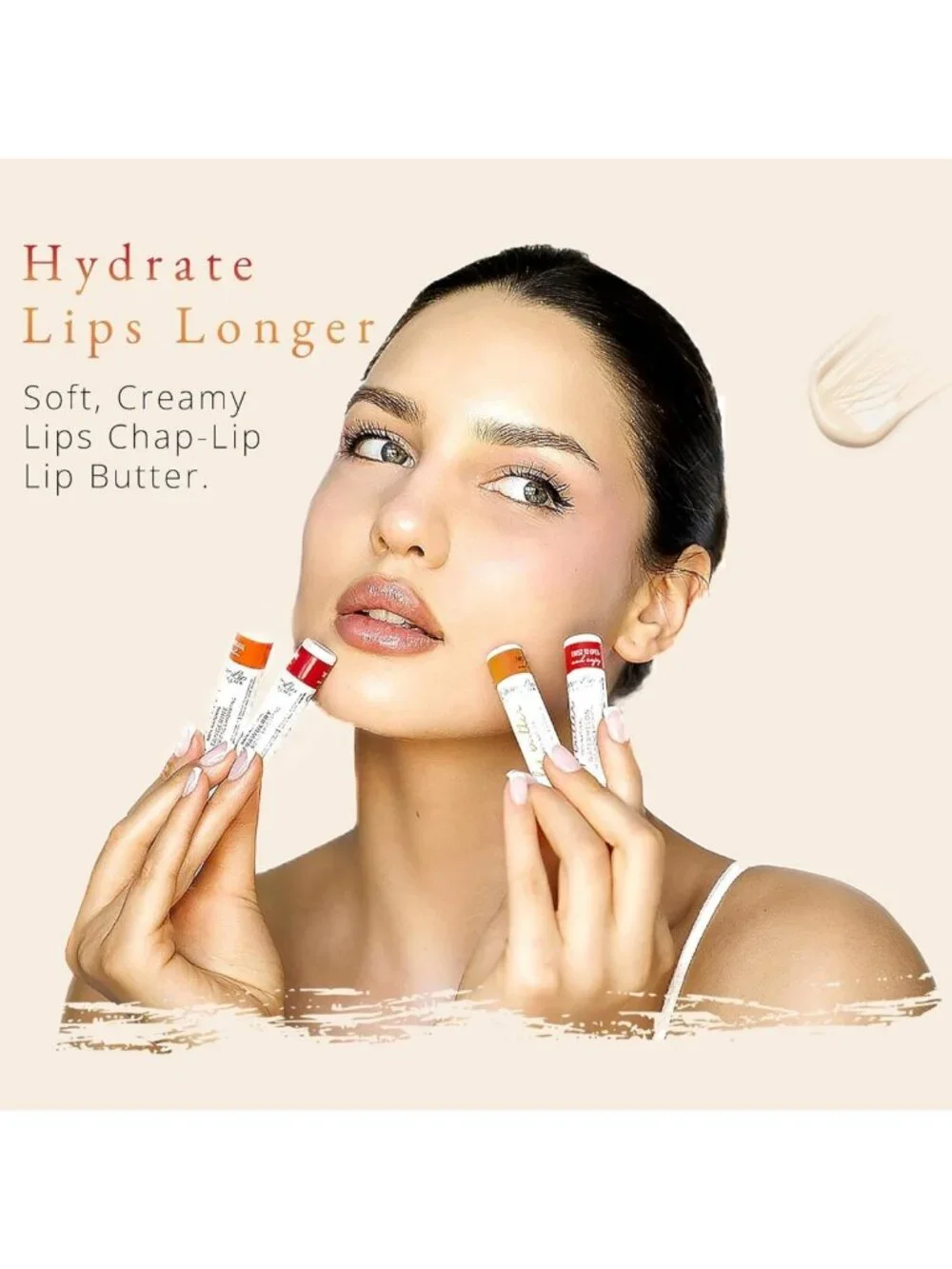 Hydrating Lip Balm Pack - 24 Fruit Flavor Chapsticks with Coconut Oil & Cocoa
